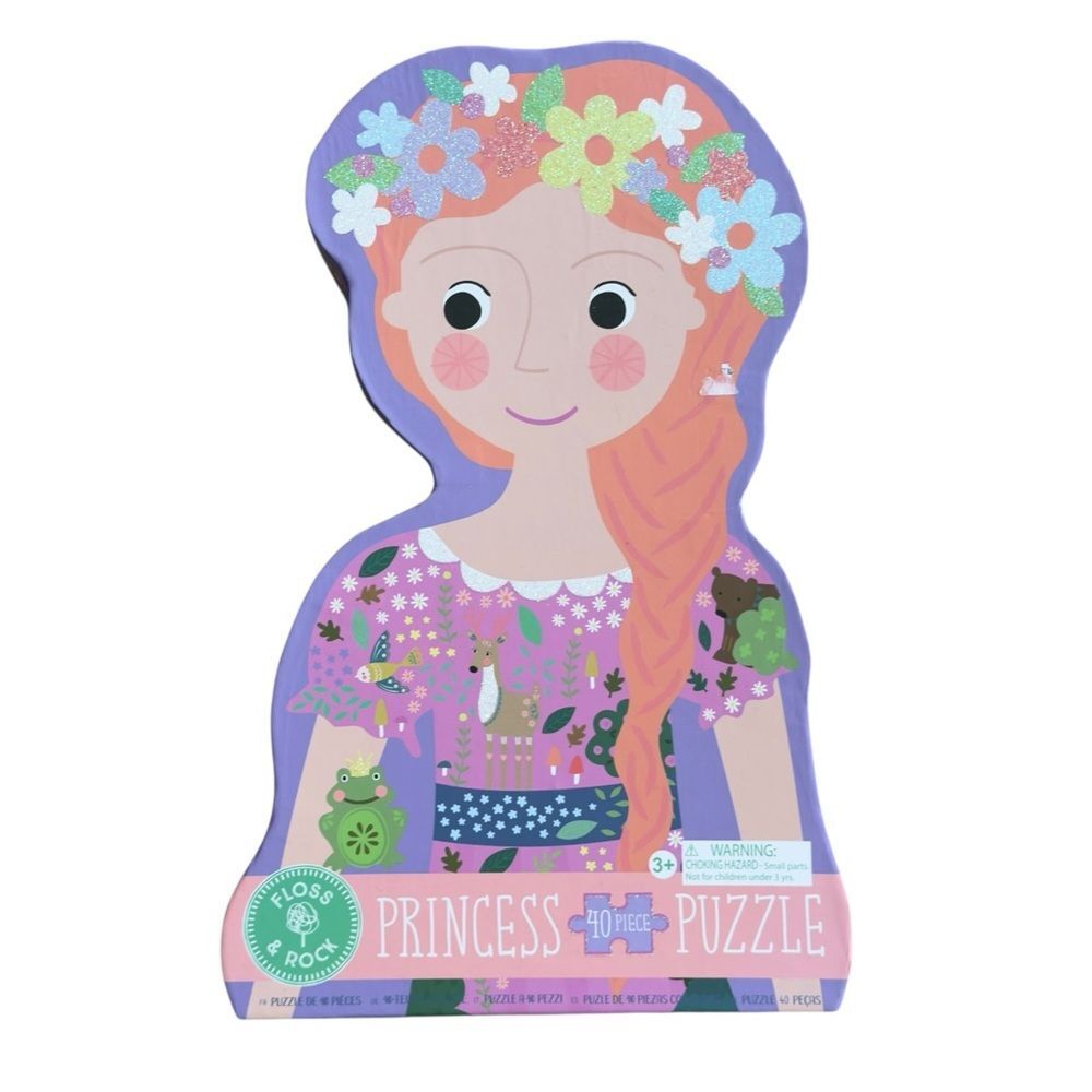 Floss & Rock Kids 40 Piece Princess Shaped Jigsaw Puzzle.